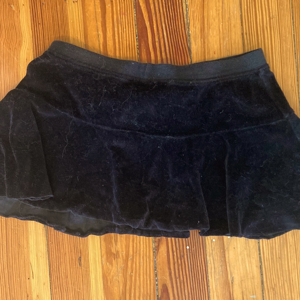 Black mini skirt
